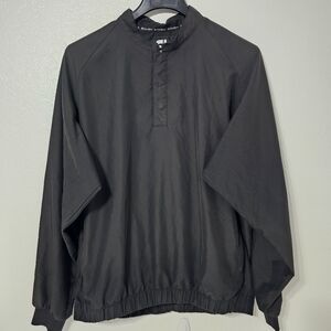 FootJoy FJ Black Golf Windbreaker Pullover Jacket Size L